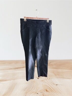 d & co How Smooth dark rinse blue stretch pull-on jeans Sz 16P